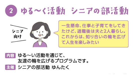 ゆる～く活動シニアの部活動
